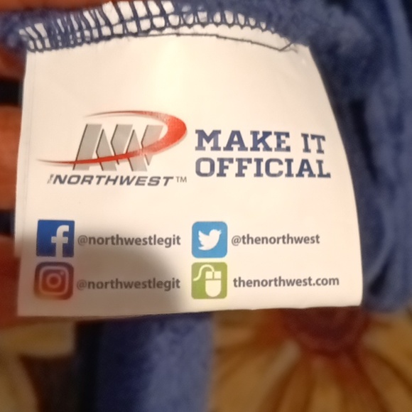 NWOT NORTHWEST navy plush Dallas Cowboys robe w saggy pockets & belt ONE SIZE - Picture 10 of 13